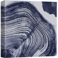 thumbnail image 3 of PixonSign Canvas Print Wall Art Minimal Navy Wood Rings Geometric Wilderness Illustrations Modern Art Minimalist Closeup Relax/Calm Multicolor Warm for Living Room, Bedroom, Office - 24"x24", 3 of 5