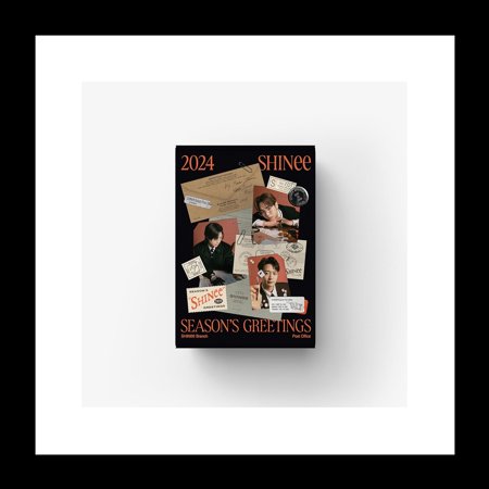 SHINee 2024 Season's Greetings Package+Desk calendar+Diary+Poster+Sticker+4Cut photo+Holder+Photocard+ID card+Tracking Sealed