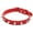 Red, variant on 1Pack Spiked Dog Collar for Small Dogs, Mushrooms Rivet Soft Pu Leather Spike Stud Studded Cat Collar Adjustable for Mini Tiny Breed Pet Teacup Puppy