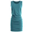 thumbnail image 5 of Robe Moulante pour Femmes, Robe Moulante Sans Manches Froncée Extensible Design Élevé, 5 of 5
