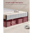 thumbnail image 6 of Queen Size Upholstered Bed Frame with Footboard, 1100 lb Capacity, Steel Slats, No Box Spring, Easy Assembly, Modern Minimalist, Dove Gray, 6 of 6