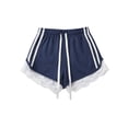 thumbnail image 4 of Uobin Women High Waist Shorts Lace Drawstring Shorts Casual Summer Beach Bottoms Athletic Short, 4 of 4