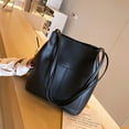 thumbnail image 5 of Bolsos Hobo para el día de la madre para mujer, bolsos de cuero, bolso bandolera de diseñador, negro, 5 of 5