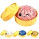 thumbnail image 1 of Pelota antiestrés squishy Bimiubimiu con forma de dumpling y brillo, 1 of 8