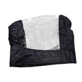 thumbnail image 3 of Funda a prueba de polvo, impermeable, transparente, resistente a la lluvia, plegable, ligera y resistente al viento. Negro, 3 of 9