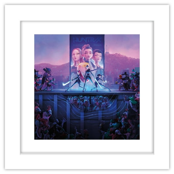 Gallery Pops Netflix KPop Demon Hunters (2025) - Key Art Wall Art, White Framed Version