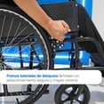 thumbnail image 4 of Silla De Ruedas Plegable para Niño o Adulto con Respaldo Acolchonado, Soporta Hasta 100Kg-S150N-Marca Handy, 4 of 7