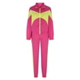 thumbnail image 4 of Womens 2 Piece Sweatsuits Casual Long Sleeve Color Block Zip Up Jacket with Sweatpants Fall Winter Outdoor Tracksuit Sets, 4 of 4