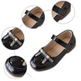 thumbnail image 4 of IUJSOY Toddler Little Girls Ballet Shoes Flats Mary Jane Princess Dress Shoes Wedding Flower Shoes, 4 of 6