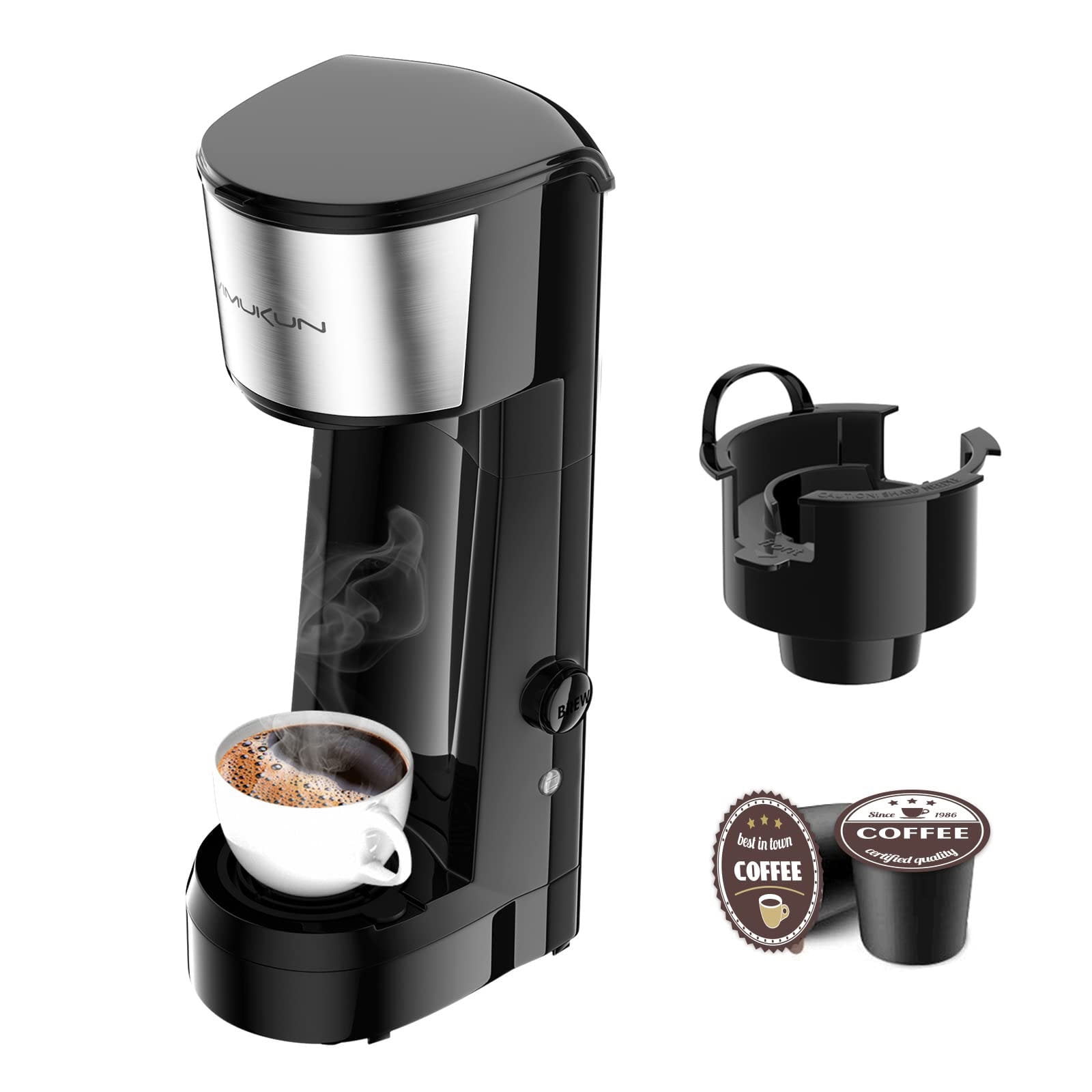 Vimukun Single Serve Coffee Maker Coffee Brewer Compatible with KCup