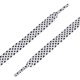 thumbnail image 4 of 3 Pares De Cordones Para Zapatillas Doble Capa Punto Hueca Plana Blanco Negro 140 cm/55, 4 of 4