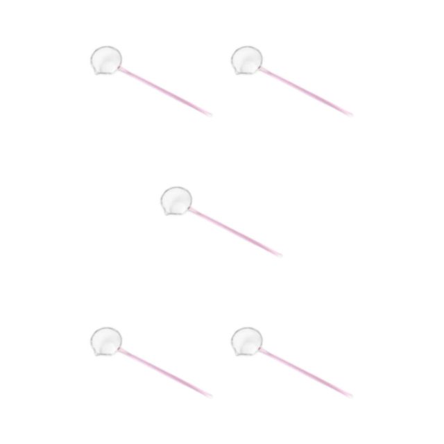 Guardoinrt Ladle Spoon for Cooking Sauces and Gravy in Restaurants Pink 252x62mm 5Set