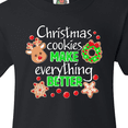 thumbnail image 4 of Inktastic Christmas Cookies Make Everything Better Youth T-Shirt, 4 of 5