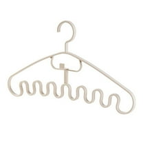 Multi-functional Wave Hanger, Space-Saving Clothes Hanger for Scarves, Ties, and Clothes, Dormitory & Home Organizer, 5-Pack, Durable, Lightweight, Ideal for Closet Storage