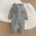 thumbnail image 6 of Toddler Kids Girls Boys Cute Hooded Jumpsuit,Kids Zipper Hooded Jumpsuit Rompers,Winter Warm Coat Outfits, 6 of 10