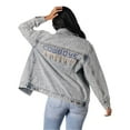 thumbnail image 2 of Women's The Wild Collective  Dallas Cowboys Rhinestone Denim Sequin Fringe Button-Up Jacket, 2 of 2