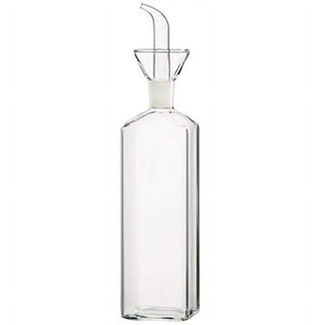 Botella de aceite dispensador de aceite de oliva botella de vidrio dispensador de vinagre de aceite de cocina con caño de vertido para cocina y parrilla