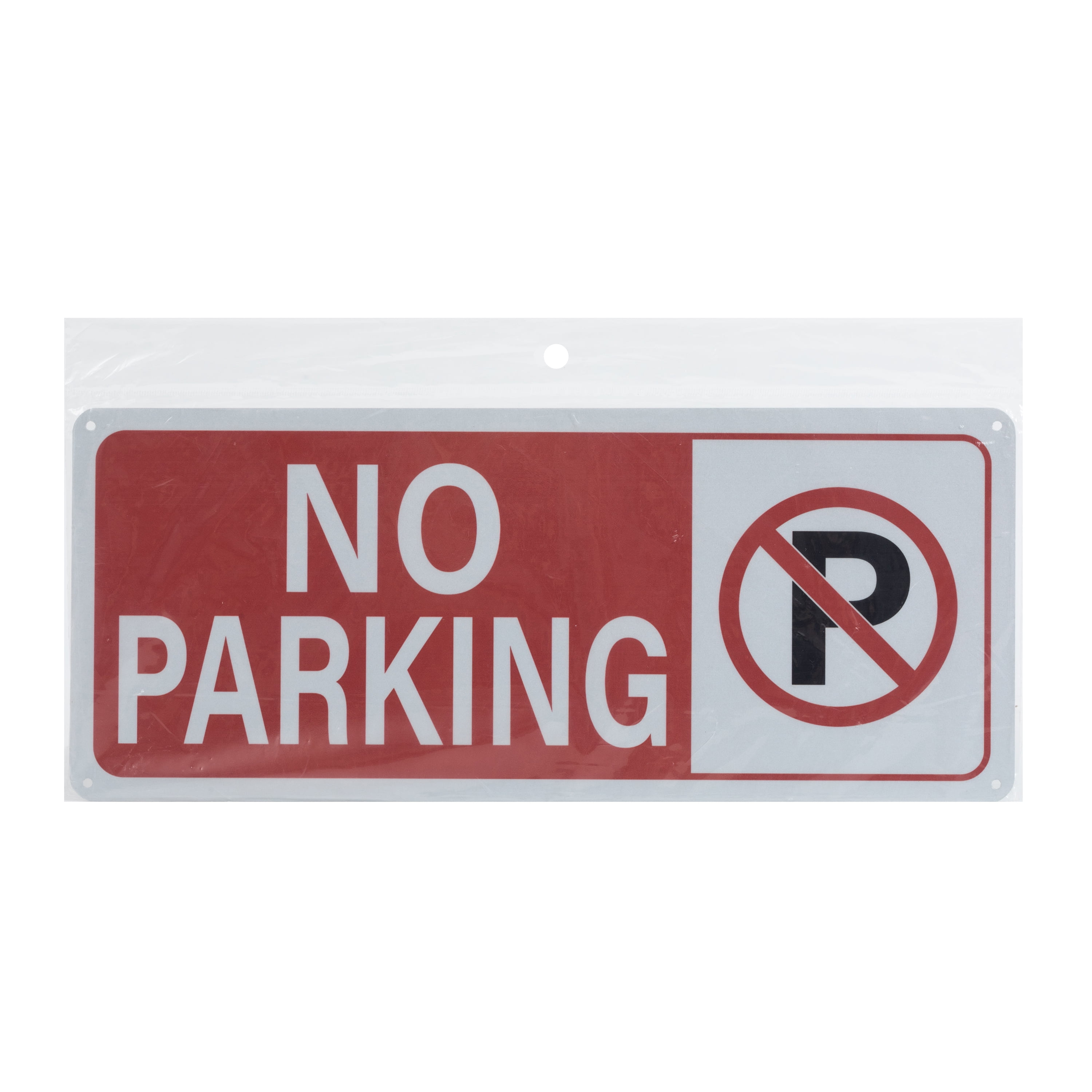 (2 pack) "Pen+Gear  No Parking Sign, 6x14 inch -Vibrant Red, Easy-to-Read, Durable for Outdoor & Indoor Use"
