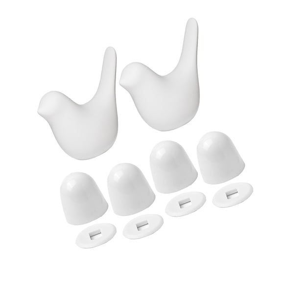 Ceramic Bird Toilet Bolt Covers Motorhome Golden ABS Caps No-Tool Fit Rust-Proof Bathroom Accessories