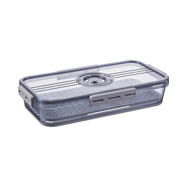 Clearance!TAKTUK Food Storage Containers,Bread Airtight Bread for Kitchen Counter Time Recording Bread Box with Lid Plastic Bread with Air Bread Loaf for Bun San,Food Storage,Kitchen Essentials,Gray
