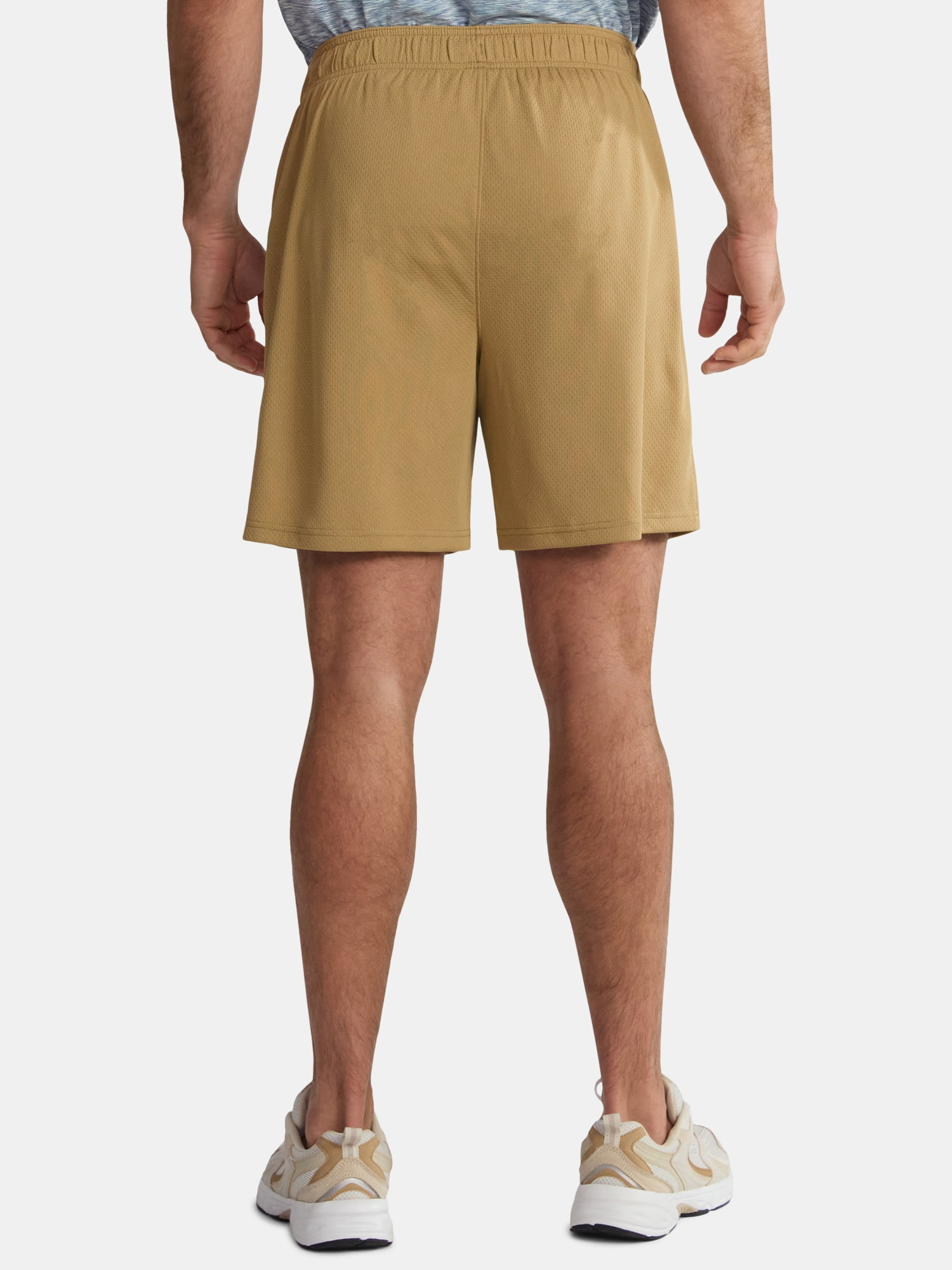 Athletic Works Men's and Big Men's Mesh Shorts, 7" Inseam, Sizes S-5XL