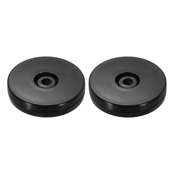 2Pack Acrylic Lazy Susan Turntable, 2.5" Spinner Lazy Susan Turntable Organizer, Acrylic Ball Bearing Rotating Tray for Pantry Spice Rack Decorating, Black
