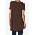 thumbnail image 2 of TheMogan Women's PLUS Basic Crew Neck Round Hem Short Sleeve Draped Jersey Tee, 2 of 6