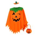 thumbnail image 2 of Poncho de calabaza para disfraz de cosplay, bonitos accesorios de calabaza para juegos de rol de mascarada. L, 2 of 9