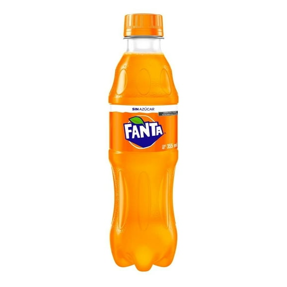 Refresco Fanta sin azúcar sabor naranja 355 ml