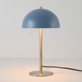 thumbnail image 3 of Luna 15" Desk Lamp, Matte Blue, Matte Brass Accents, In-Line On/Off Rocker Switch, 3 of 7