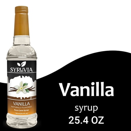 Syruvia Vanilla Coffee Flavoring Syrup, 25.4 fl oz