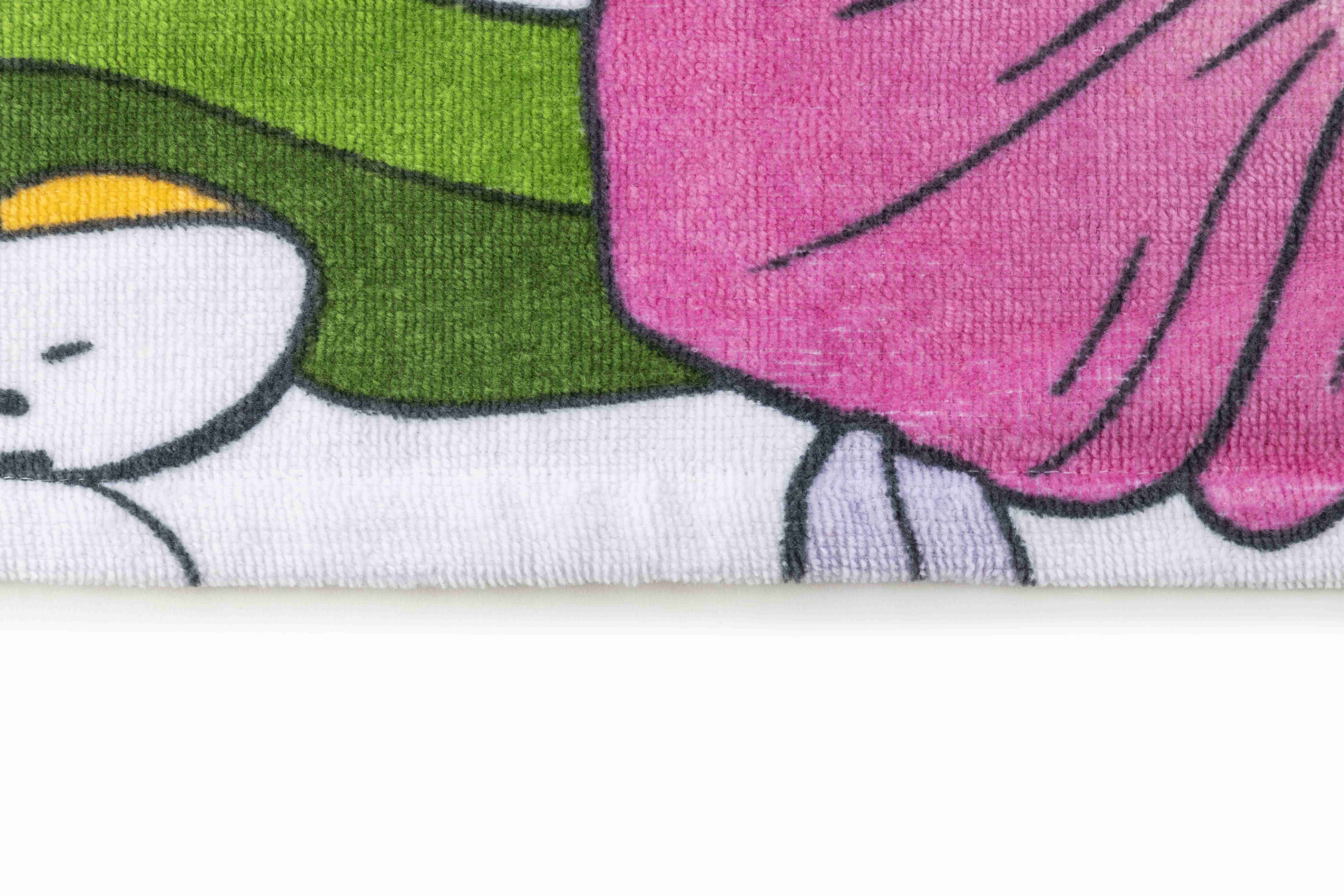 Hello Kitty Spring Floral Kitty 34" x 64" Oversized Bath Towel, Cotton, Multicolor, Sanrio