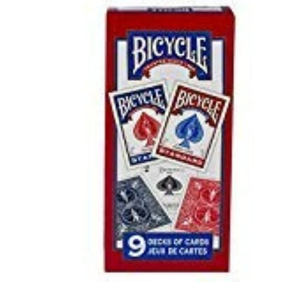 Bicycle Packs de Cartes à Jouer Face Standard - 9 Packs