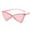 Pink, variant on Retro Triangle Rimless Rhinestone Sunglasses for Women, Trendy Cat Eye Sunglasses with PC Lenses and Frame, Fashion Eyewear