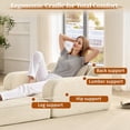 thumbnail image 6 of Akaber Futon Sofa Bed, 40" W Corduroy Sleeper Sofa Couch, Single Small Space Sofa Couch with Pillow, 6 of 9