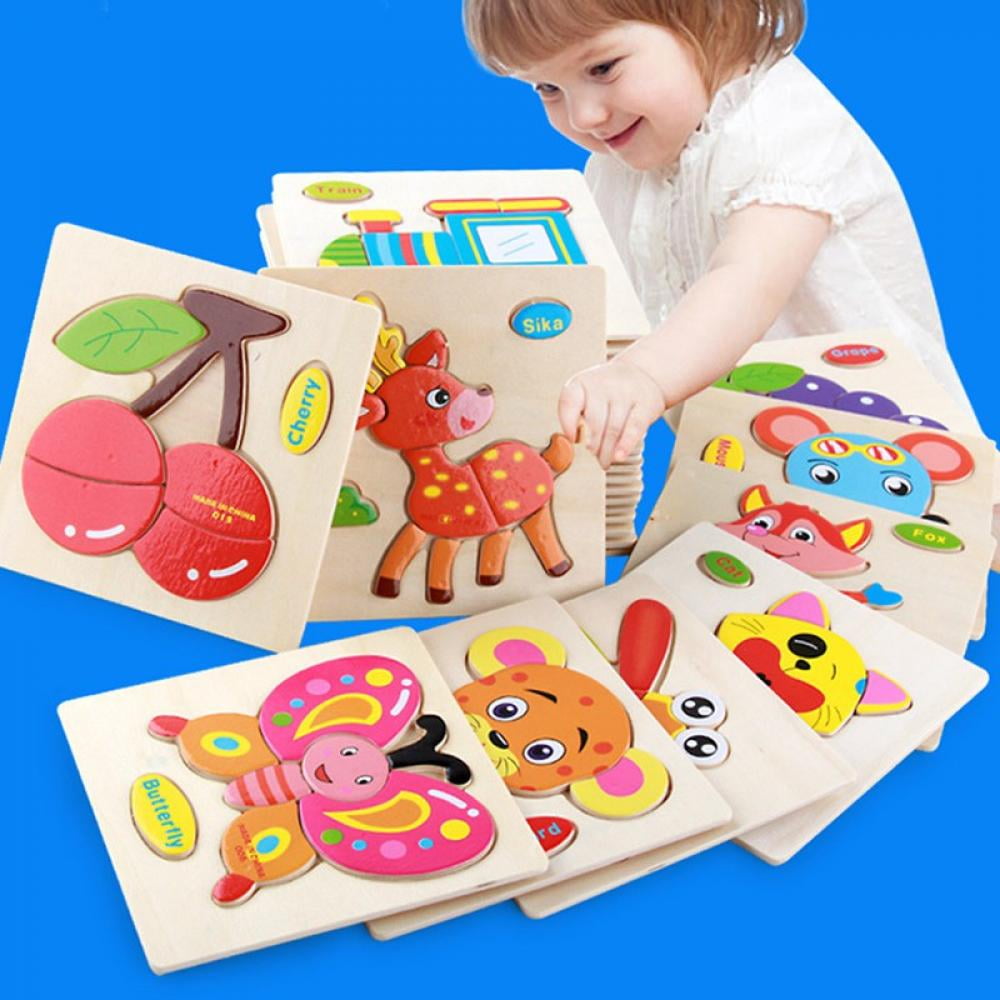 Party Favors Educational Learning Activity Toys Dog Felt Jigsaw Puzzle For Toddlers