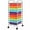 Multicolor, variant on Rolling Storage Cart, 10 Drawer Organizer with Wheels - Home Office Garage School Utility Cart - White/Silver Frame, Multicolor Drawers