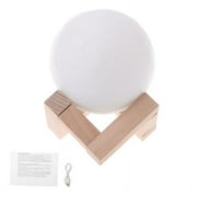 3D LED Luna Night Light Moon Lamp Desk USB Charging for Touch protective materia