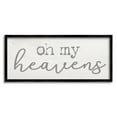 thumbnail image 2 of Stupell Industries Oh My Heavens Expression Southern Charm Typography Inspirational Painting Gray Framed Art Print Wall Art, 10 x 24, 2 of 5