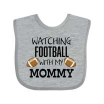 Inktastic Watching Football with My Mommy Boys or Girls Baby Bib