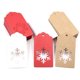 thumbnail image 4 of Farfi 50pcs árbol de navidad copo de nieve colgando kraft papel etiquetas de la tarjeta regalo de la tapa envolviendo Farfi 21038436, 4 of 6