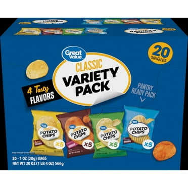 Great Value Classic Mix Variety Pack 20 Count 1 oz bags
