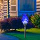 thumbnail image 1 of Antorcha de llama solar de 12 LED Lámpara de noche parpadeante azul claro Decoración de jardín (1 pieza), 1 of 4
