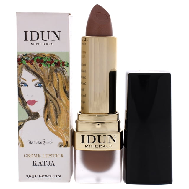 Lápiz labial en crema 207 Katja de Idun Minerals para mujer, 0,13 oz Idun Minerals Idun Minerals Creme Lipstick - 207 Katja Lápiz labial Dama 0.13oz