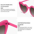 thumbnail image 3 of 3 Pcs Lunettes de Soleil en Forme de Cœur pour Femmes Lunettes de Soleil Rétro Tendance Il de Chat Idée Cadeau Lunettes Tendance pour Femmes Esthétique, 3 of 6