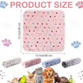 thumbnail image 2 of Waterproof Guinea Pig Bedding Cage Liners - Bulk Pack of 8 Flannel Throw Blankets for Small Animals - Absorbent, Reusable, and Pet-Friendly - Perfect for Hamsters, Ferrets, and More! (12 x 12 Inch), 2 of 4