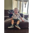 thumbnail image 2 of Toddler Infant Baby Boy Clothes Set Short Sleeve Shirt Shorts Summer Outfits (18-24 Months, White), 2 of 6