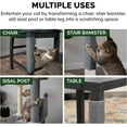 thumbnail image 6 of Tiger Tough Carpet Post Cover/Scratcher - 15.75" Gray, 6 of 10