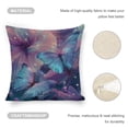 thumbnail image 4 of Butterflies flowers fantasy Linen toss pillowcase Decoration pillowcase Gift preferred 20x20" Cushion cover 1 set Sofa pillowcase Sofa bedroom living room car, 4 of 8
