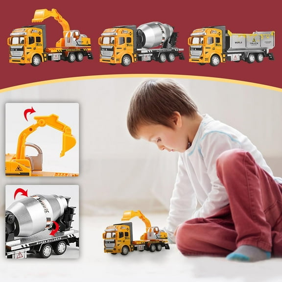 Alloy Pull Back Friction Powered Toy Car for Kids 3-14 Years, 1:38 Scale Model Vehicle with Big Wheels, Educational Hand-Eye Coordination & Patience Training, Party Favors & Play